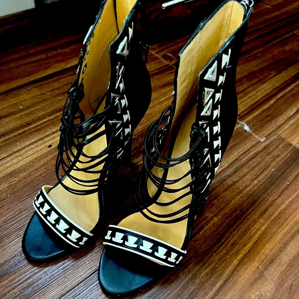 LAMB Lace up heel never worn